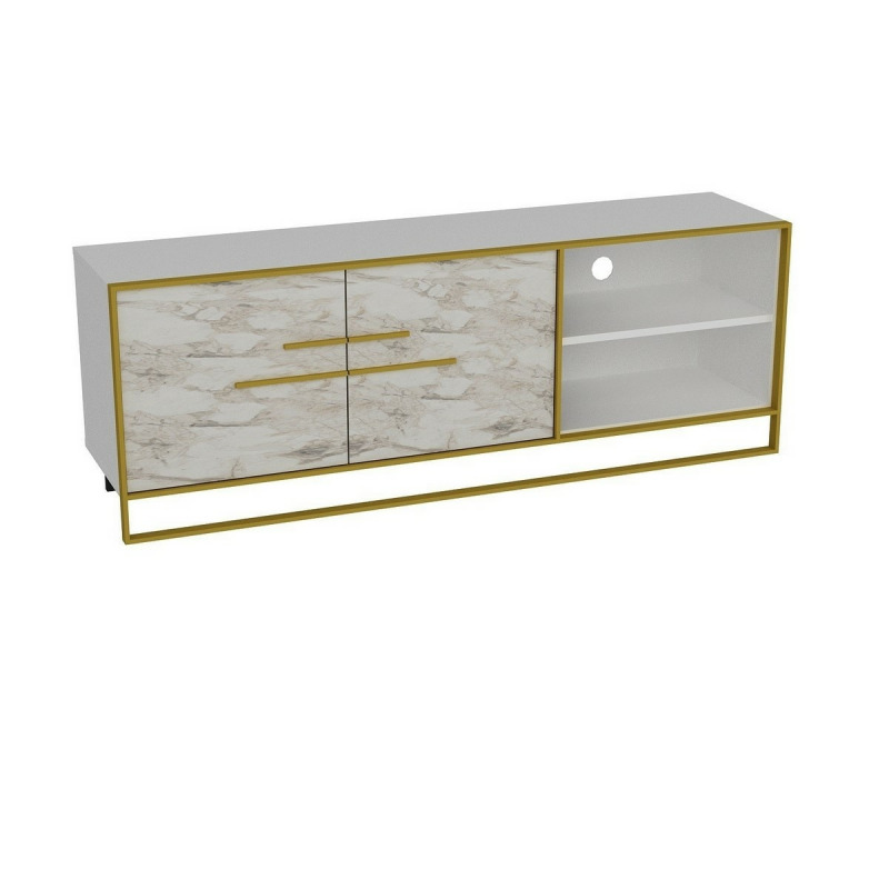 TV stolek Polka - White