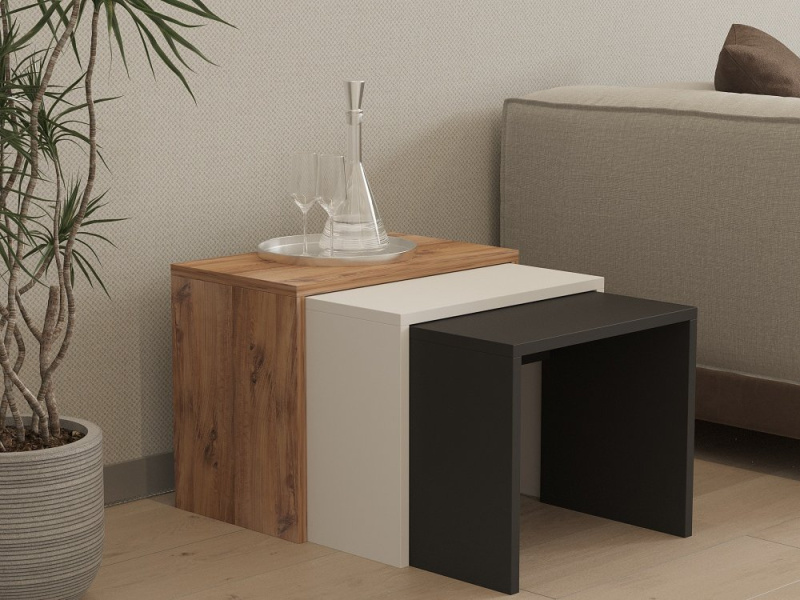 Sada odkládacích stolků (3 kusy) Gül