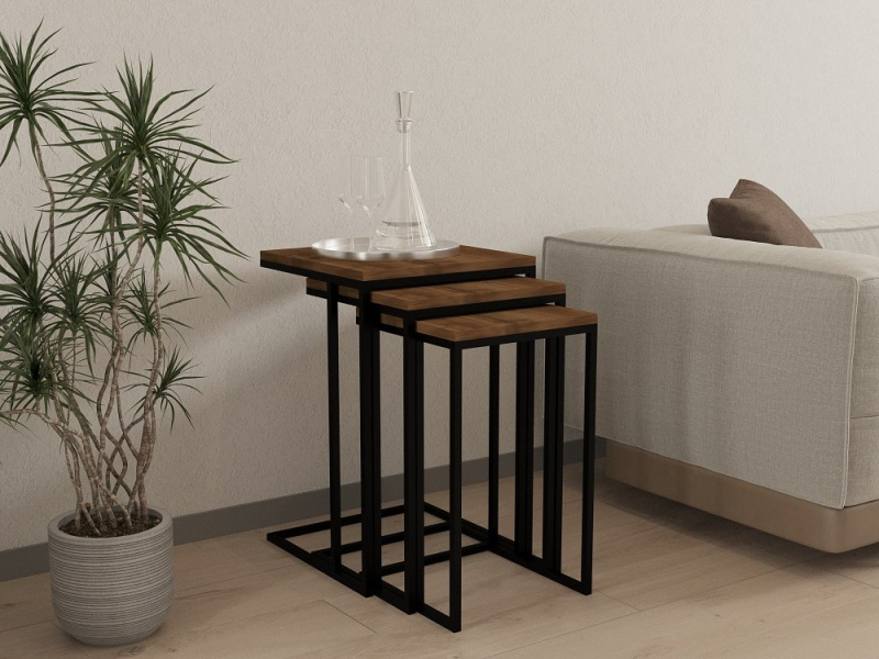 Sada odkládacích stolků (3 kusy) Pino