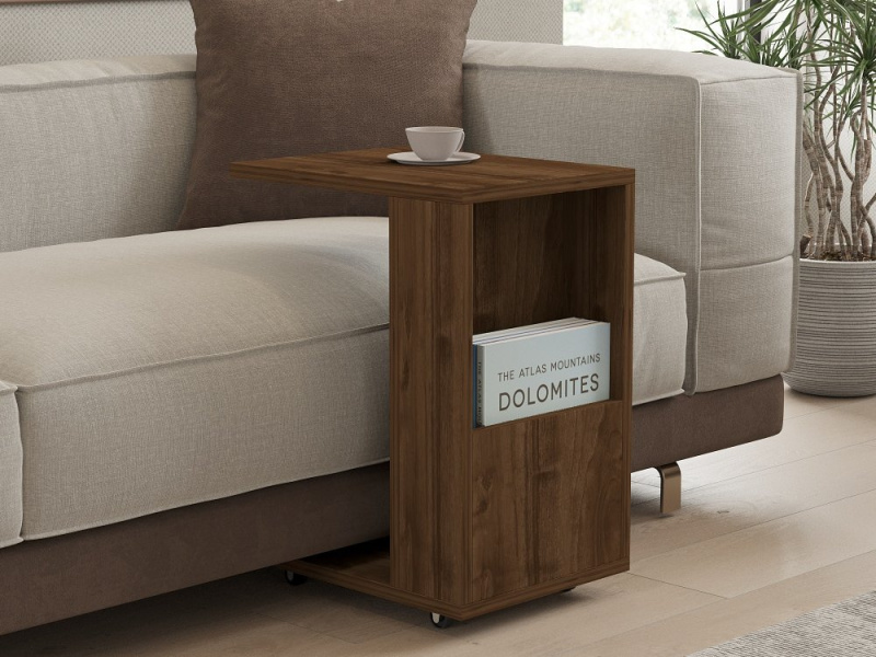 Odkládací stolek / Příruční stolek Star - Walnut