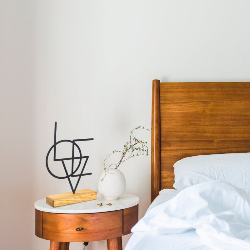 Dekorativní předmět Geometric - Black