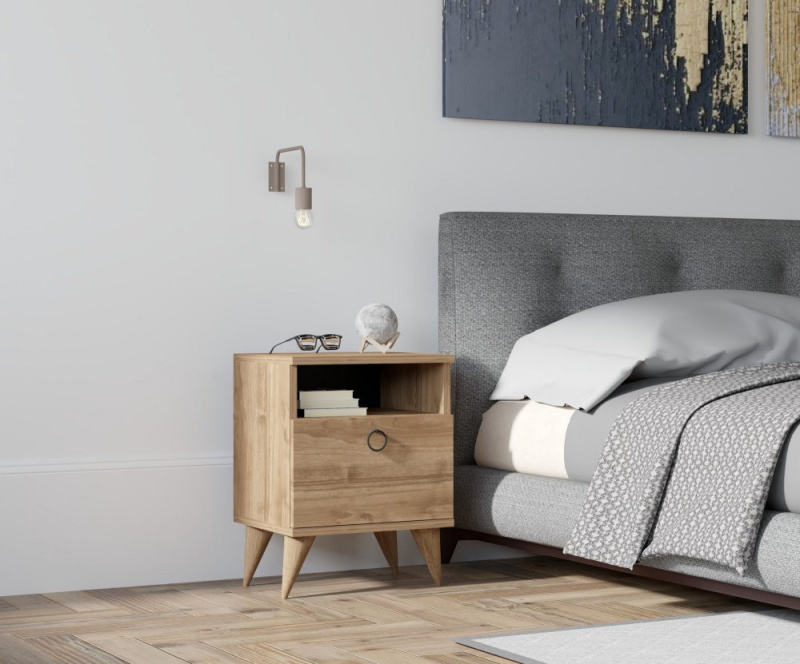 Noční stolek Barlo - Walnut