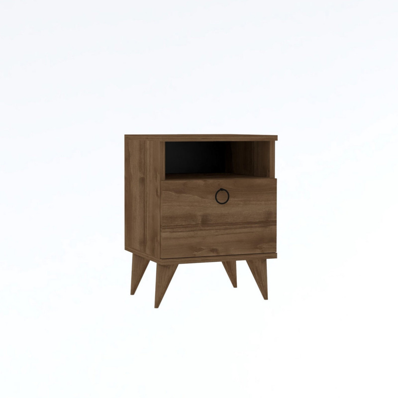 Noční stolek Barlo - Walnut