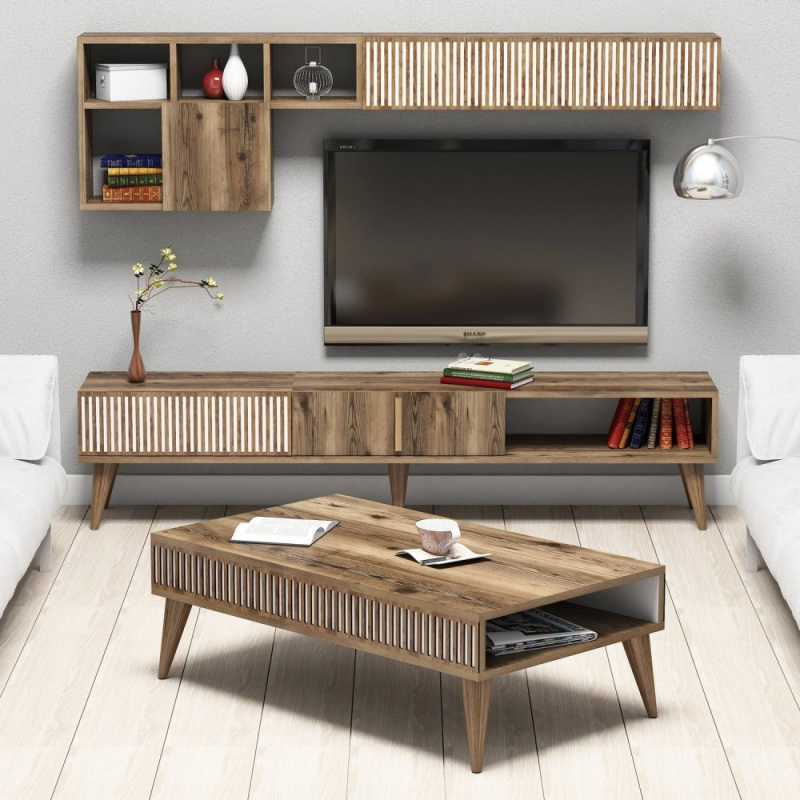Living Room Furniture Set Milan - Walnut