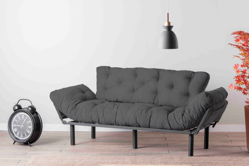 Trojmístná rozkládací pohovka Nitta Triple - Grey