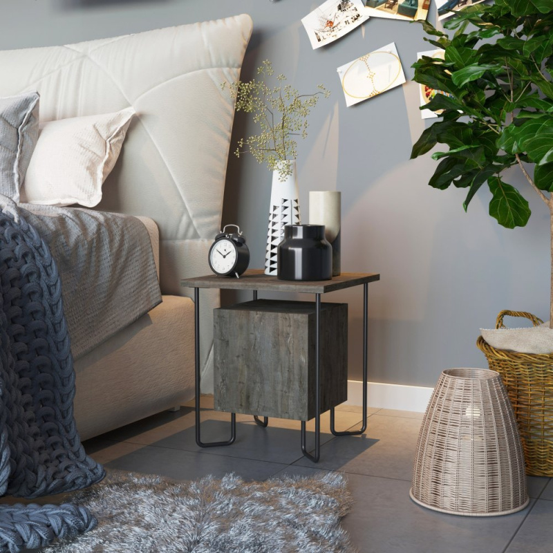 Noční stolek Acres Nightstand - Dark Coffee