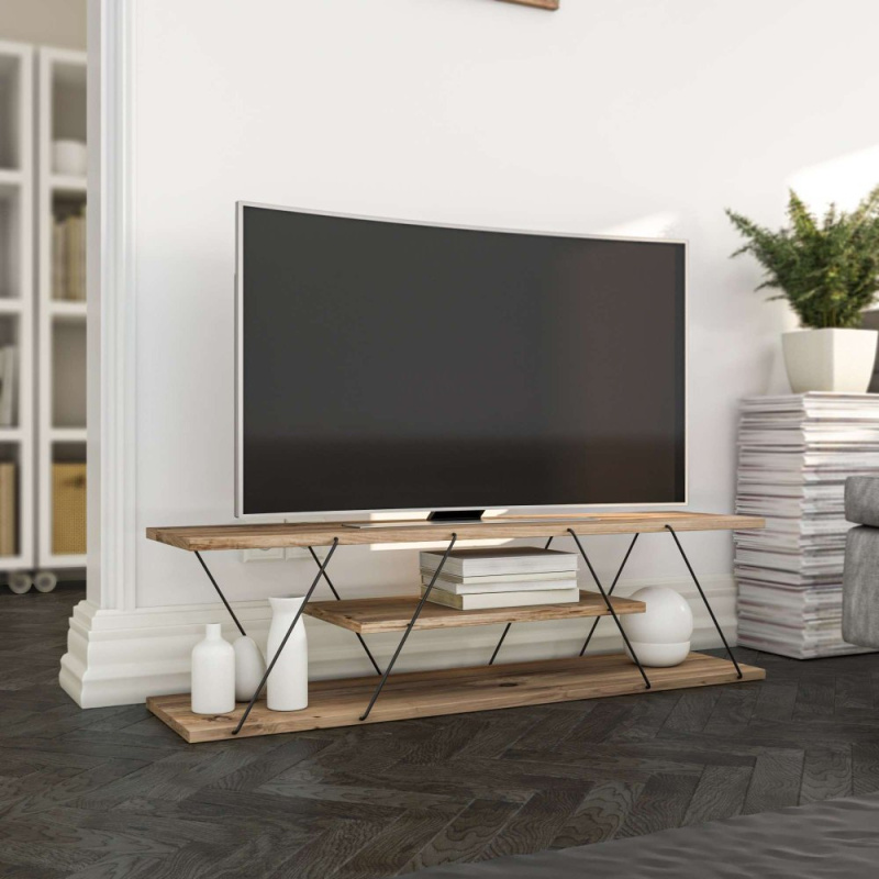 TV stolek Canaz v2 - Black, Walnut