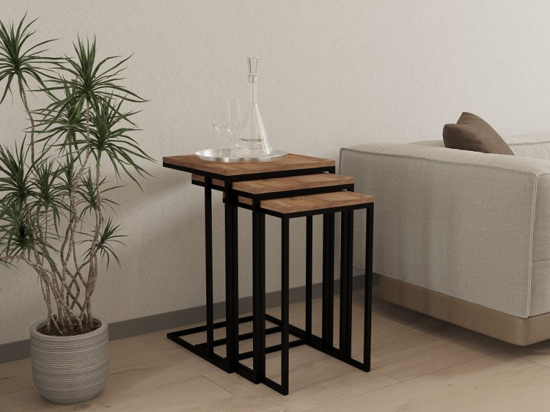 Sada odkládacích stolků (3 kusy) Stoli - Atlantic