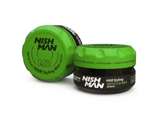 Nish Man M2 stylingový vosk pro krátké vlasy s keratinem 100 ml