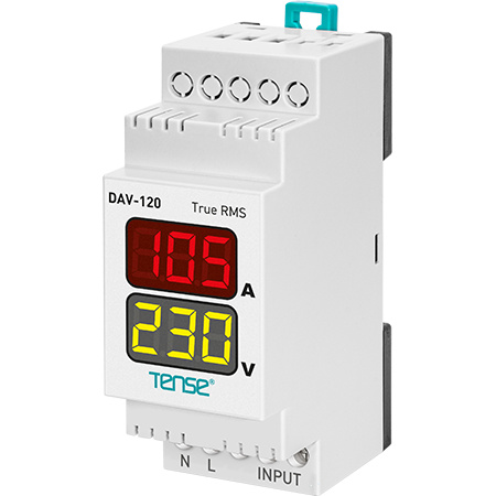 DAV-DIN digitální ampérmetr a voltmetr 150-260V panelové měřiče - 250A