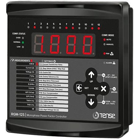 Regulátor jalového výkonu 12 úrovňový  s LED obrazovko