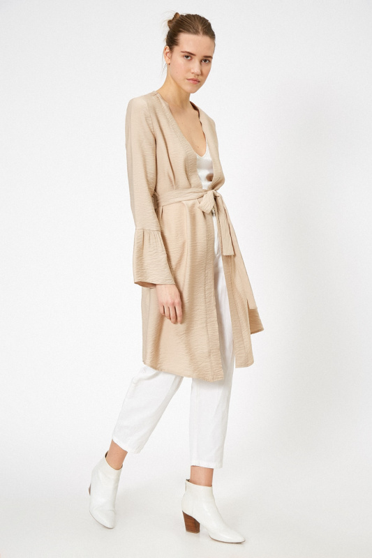Koton Dámský béžový trenčkot