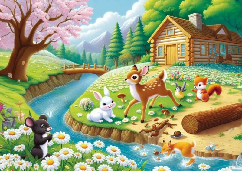Puzzle Jarní radost 25 dílků
