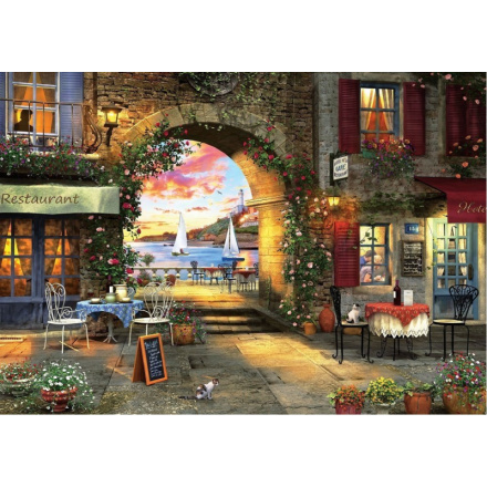 ART PUZZLE Puzzle Restaurace na pobřeží 1000 dílků