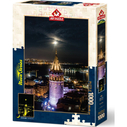 ART PUZZLE Svítící puzzle Galatská věž 1000 dílků