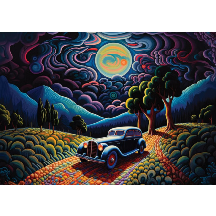 ART PUZZLE Puzzle Noc v Transylvanii 1000 dílků