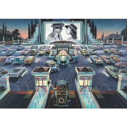 ART PUZZLE Puzzle Autokino 1000 dílků