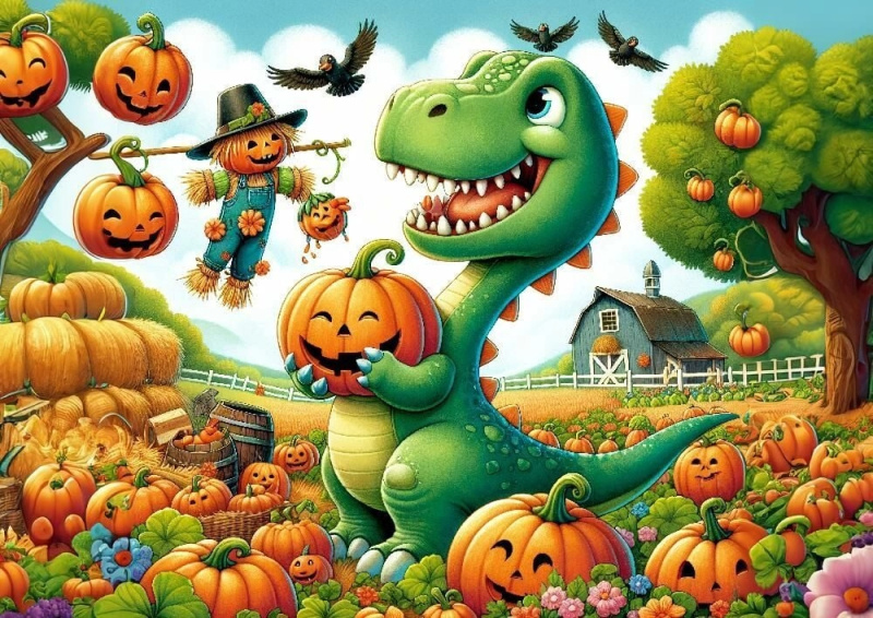 Puzzle Roztomilý Dinosaurus 50 dílků