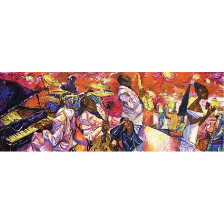 ART PUZZLE Panoramatické puzzle Barvy jazzu 1000 dílků
