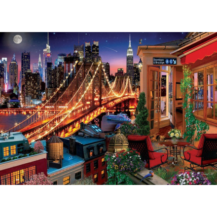 ART PUZZLE Puzzle Brooklyn z terasy 1500 dílků