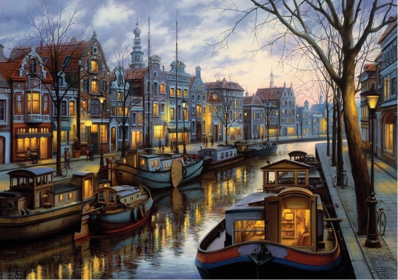 ART PUZZLE Puzzle Světla kanálu 1500 dílků