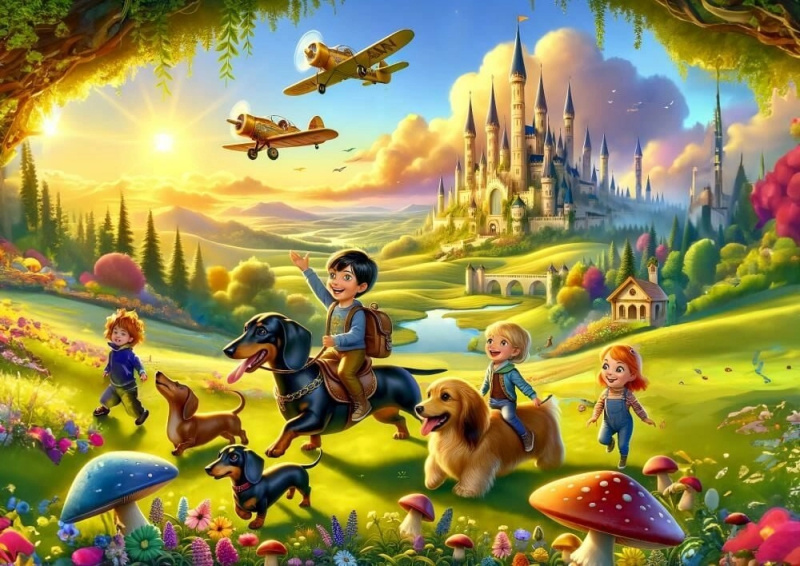 Puzzle Roztomilá Hradní Návštěva 200 dílků