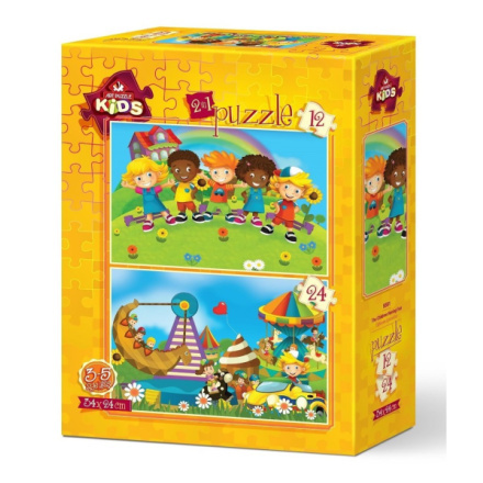 ART PUZZLE Puzzle Děti se baví 12+24 dílků
