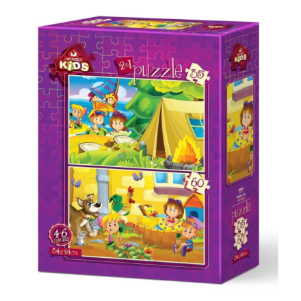 ART PUZZLE Puzzle Prázdninové potěšení 35+60 dílků