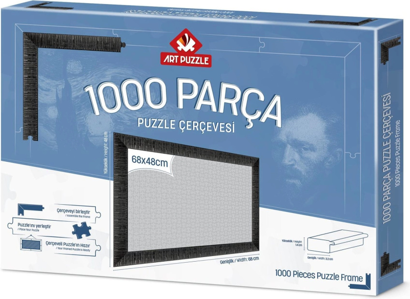 Rám na puzzle 68 × 48 cm černý