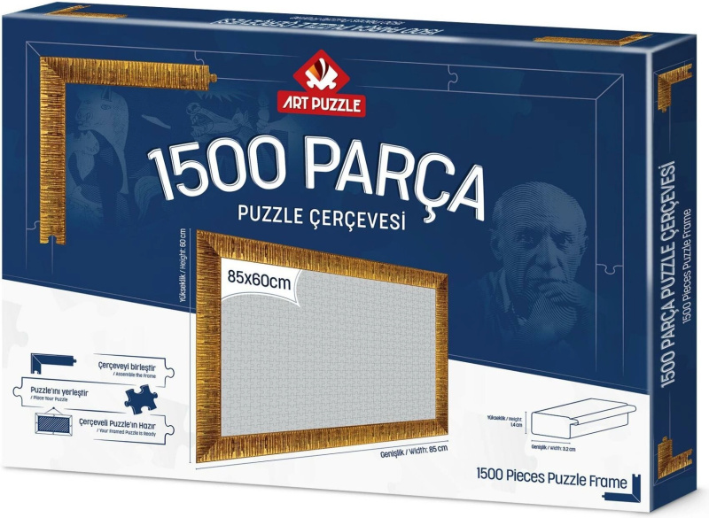 Rám na puzzle 85x60 cm zlatý pro ART PUZZLE a další