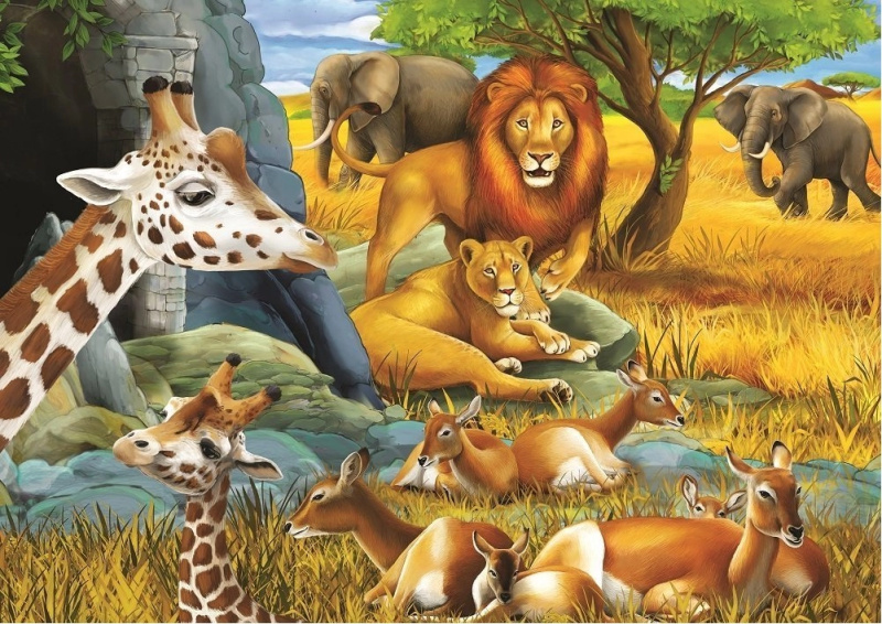 ART PUZZLE Puzzle Zvířata savany 200 dílků