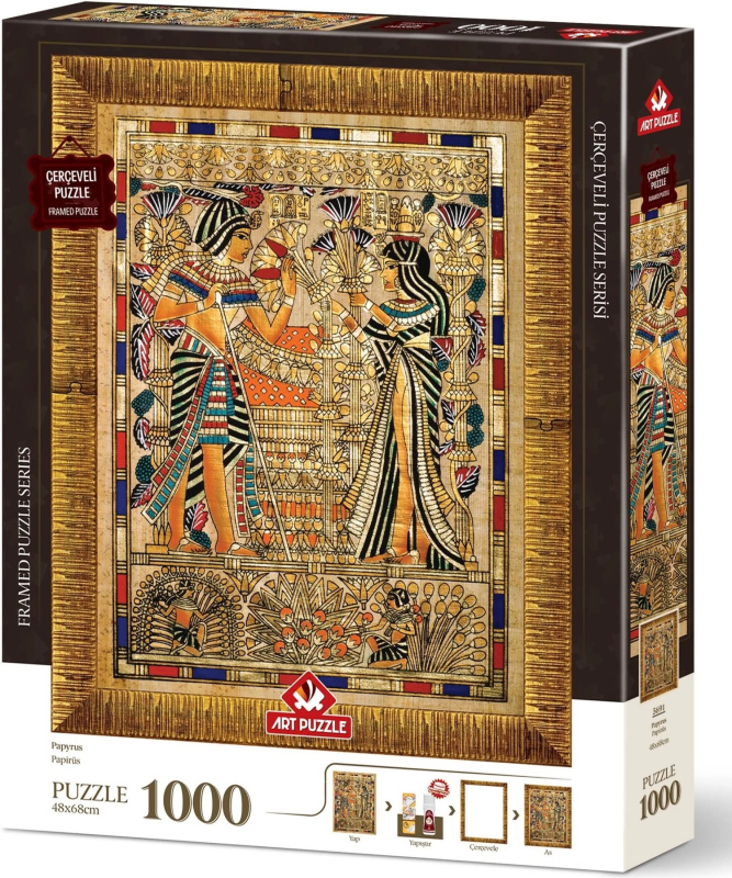 Puzzle s rámem a lepidlem 3v1 Papyrus 1000 dílků