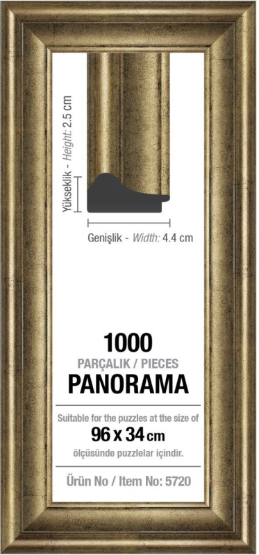 ART PUZZLE Rám na puzzle 96x34cm Silver (5720)