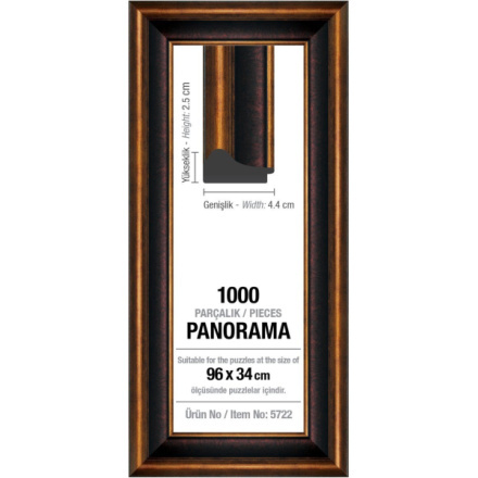 ART PUZZLE Rám na puzzle 96x34cm Brown (5722)