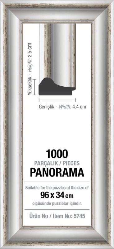 ART PUZZLE Rám na puzzle 96x34cm White (5745)