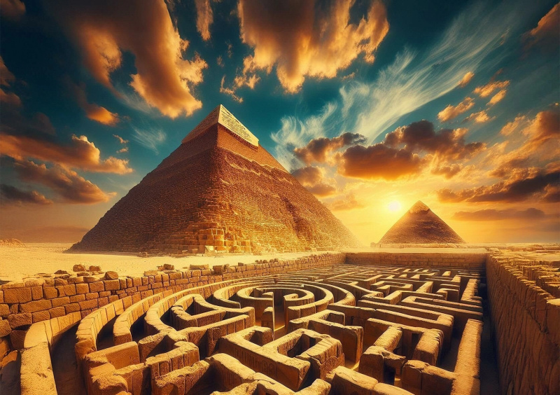 Puzzle Egyptské Pyramídy 1000 dílků