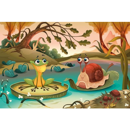 ART PUZZLE Dřevěné puzzle Kámoši od jezera 50 dílků