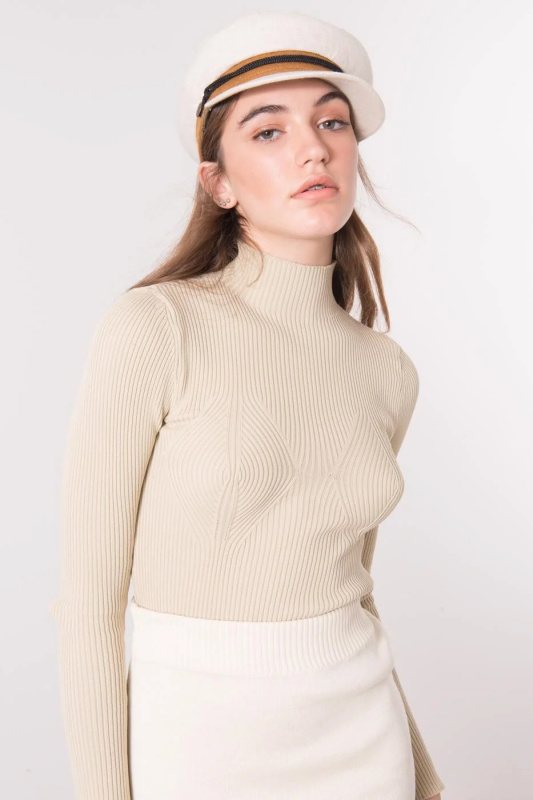 Jumper 15817 světle béžový XS