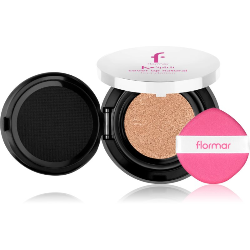 flormar K-Spirit Cover Up Natural Cushion Foundation dlouhotrvající kompaktní make-up odstín 003 - Lt Sd 80 g