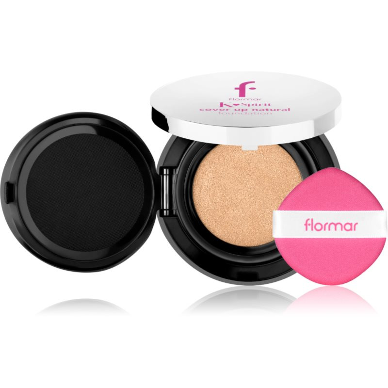 flormar K-Spirit Cover Up Natural Cushion Foundation dlouhotrvající kompaktní make-up odstín 004 - Latte 80 g