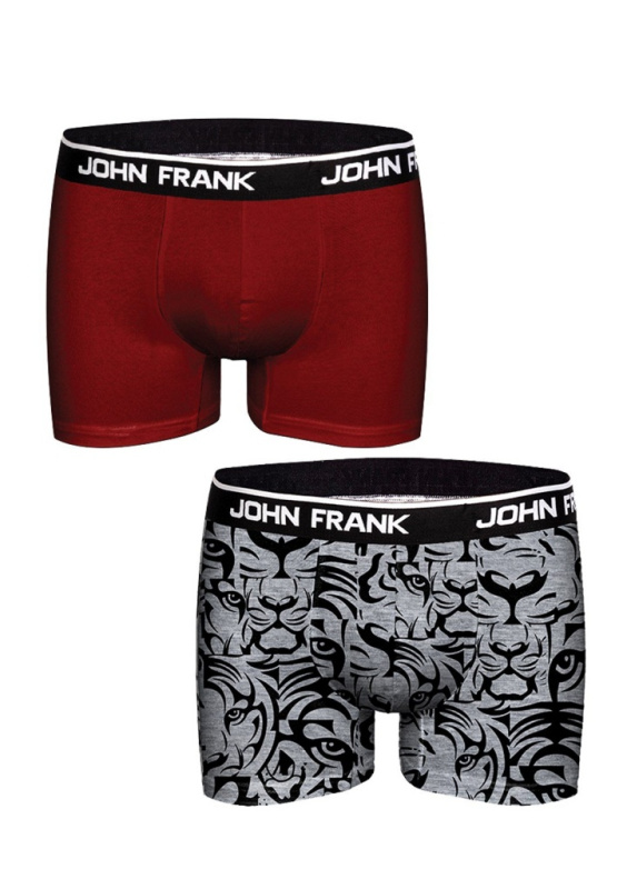 Pánské boxerky John Frank JF2BTORA03 Barva: Vícebarevná, Velikost: M