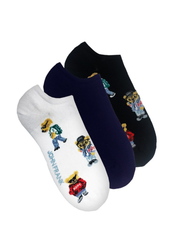 Pánské ponožky John Frank JF3SS10 3Pack uni Mix