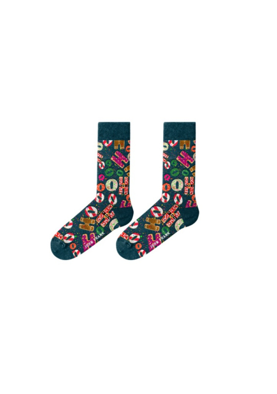 Pánské ponožky John Frank JFLSFUN-CH32 Barva: Modrá, Velikost: UNI