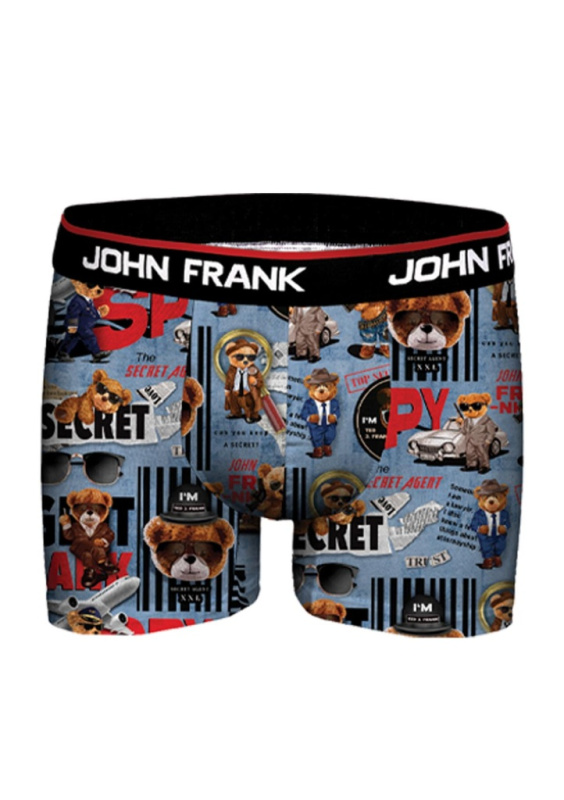 Boxerky JOHN FRANK JFBD355 Barva: Modrá, Velikost: L