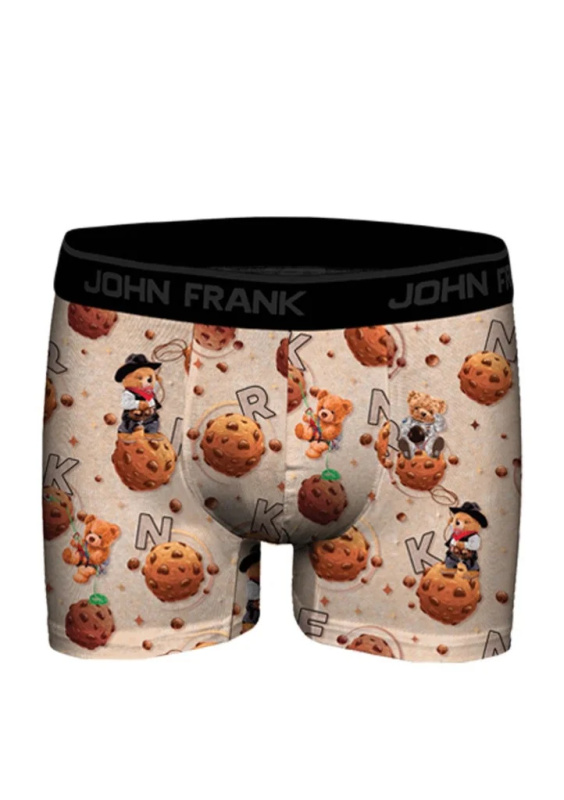 Boxerky JOHN FRANK JFBD348 Barva: Hnědá, Velikost: L