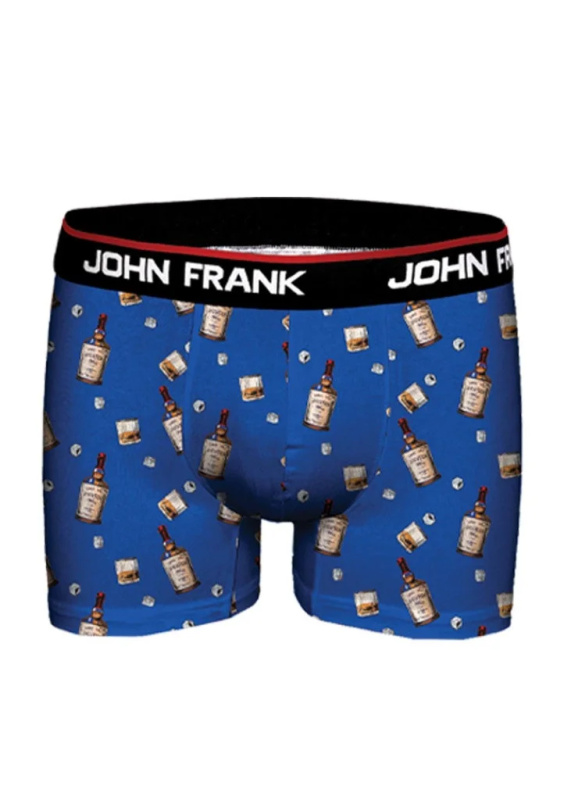 Pánské boxerky John Frank JFBD350 Barva: Modrá, Velikost: M