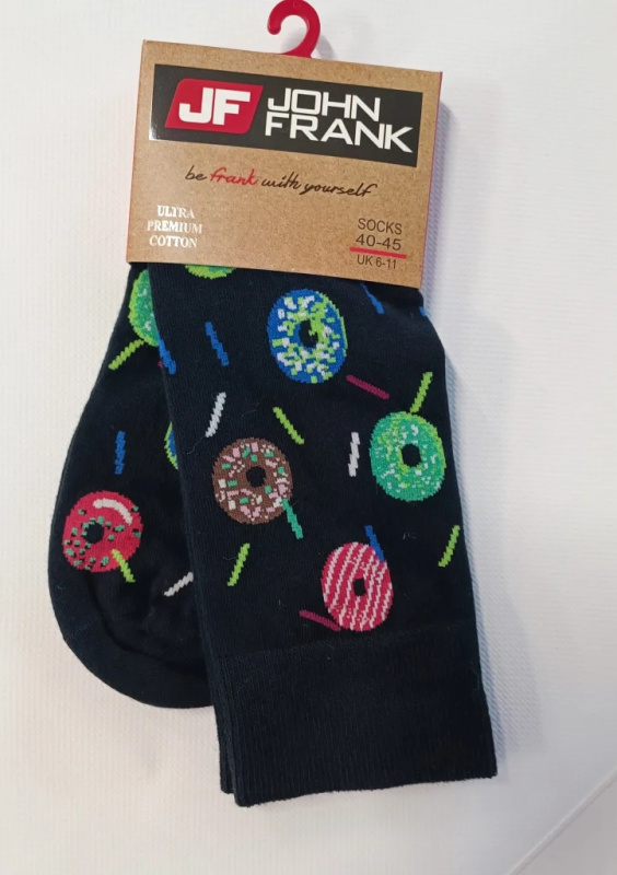 Pánské ponožky John Frank JFLSFUN151 Barva: Černá, Velikost: UNI