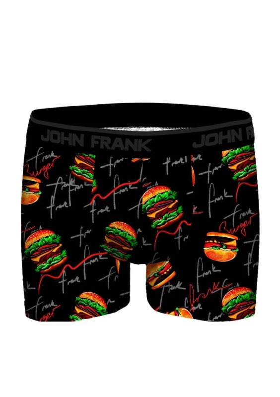 Pánské boxerky John Frank JFBD361 Barva: Černá, Velikost: XL