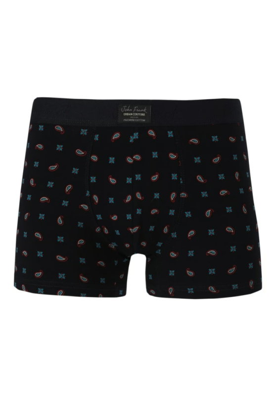 Boxerky JOHN FRANK JFBUC137 Barva: Černá, Velikost: XL
