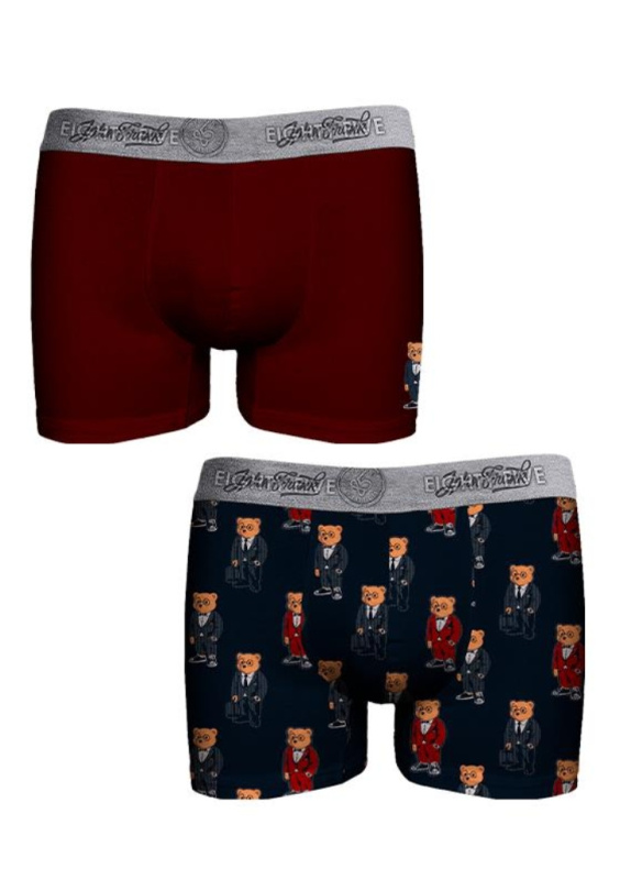 Boxerky John Frank JF2BEF30 2PACK Barva: Vícebarevná, Velikost: XL